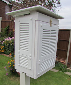 weather box with horizontal vents
